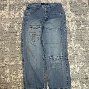 Men’s Y2K South Pole Relaxed Fit Crazy Style Baggy Jeans